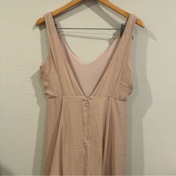 Show me Your MuMu Elegant Beige pink Sleeveless Dress size large - Picture 7 of 9